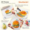 Shuttle Art Sponge Paper 68-Piece Set: 60 Water-Expanding Paper Sheets, 2 Water Brushes, 6 PVC Storage Bags, Refill Paper, Upgraded Version. Create Fl