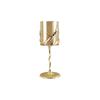 Metal Candle Holder Candelabrum Candlestick Clear Glass Golden Leaf Gold Candle Holders Candelabros Wedding Decoration