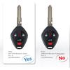 4-BTN Car Entry Remote Key Fob Transponder Ignition Key Control Replacement Fit for 2008 2009 2010 2012 2013 2014 2015 2016 2017 Mitsubishi Lancer