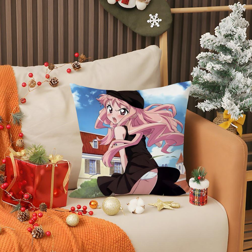 Anime ZZero no Tsukaima Cartoon Pillow Case Printing Pillowcase Living Room Sofa Cushion Cover Bedroom Room Decor
