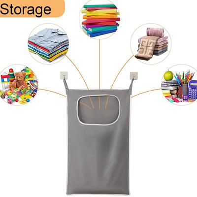 סל כביסה תלוי על דלת קופסת אחסון לבגדים מלוכלכים לתלייה על הקיר שקית אחסון לחפצים ביתיים