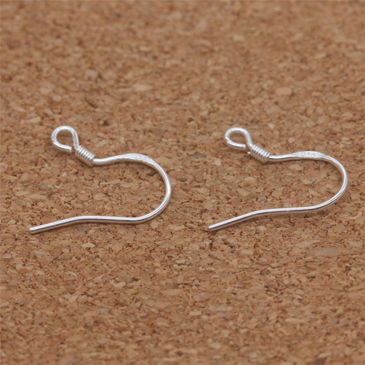 18K Solid Gold Color-Retaining Earring Hooks S925 Semi-Finished Handmade DIY Jewelry Components
