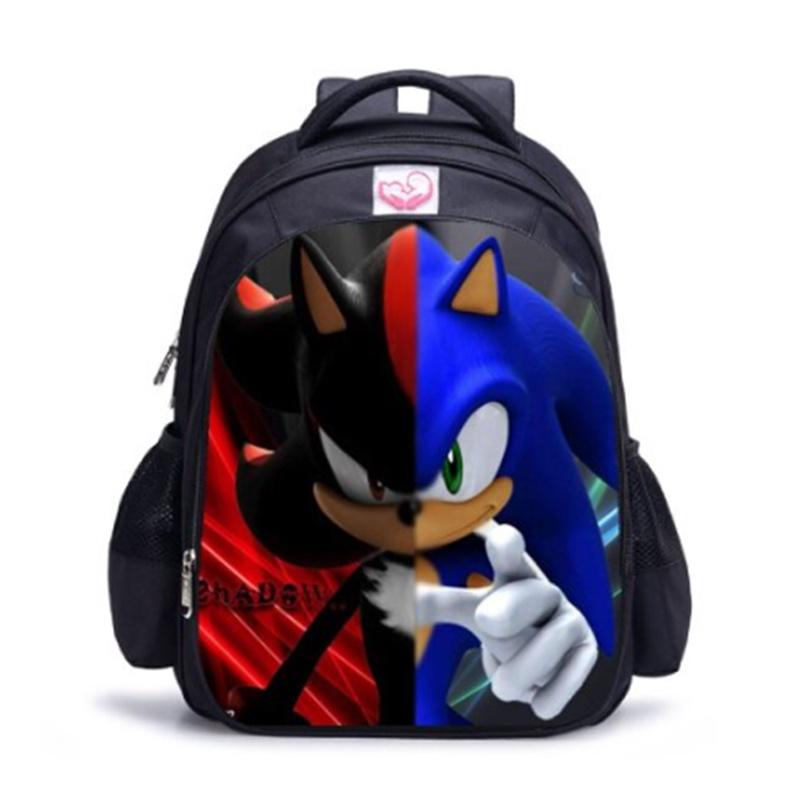 Sonic Waterproof Student Backpack With Large Capacity For Kids Outdoor Travel