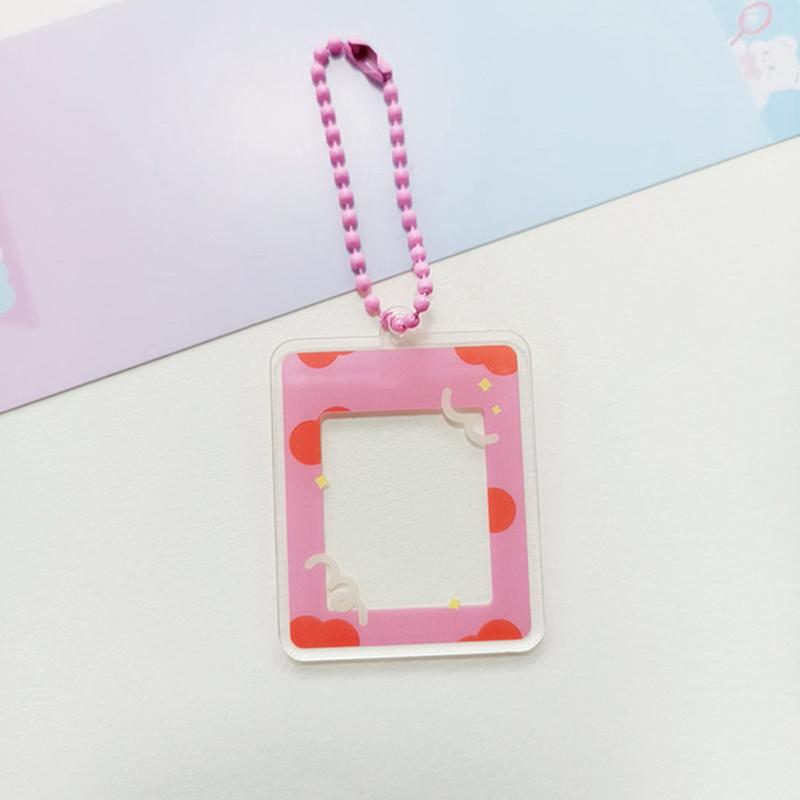 Acryl Transparenter Fotokartenhalter Fotorahmen Schlüsselanhänger Idol Foto Hüllen Sternenjagd Anhänger Schulbedarf