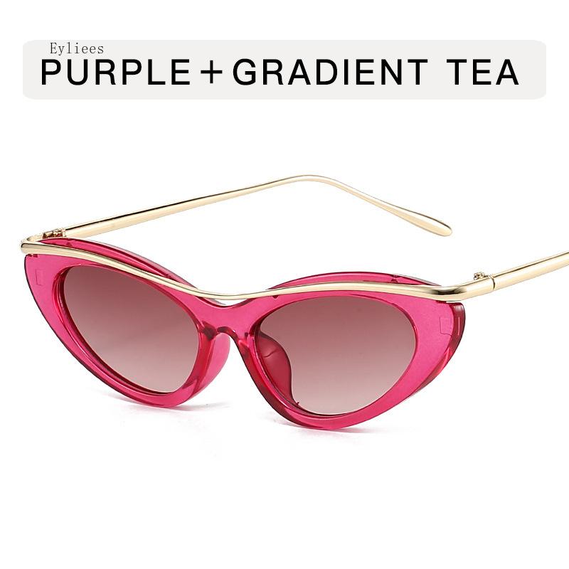 

Summer Fashion Women s Cat Eye Sun Glasses Ins Internet Celebrity Personality High-end Sunglasses Street Travel Sunglasses UV400