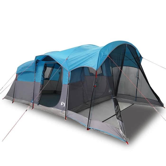 VidaXL Tunnel Camping Tent 8 Person Blue Waterproof, Tent, Garden Tent, Outdoor Shelter, Camping Tent, 94786