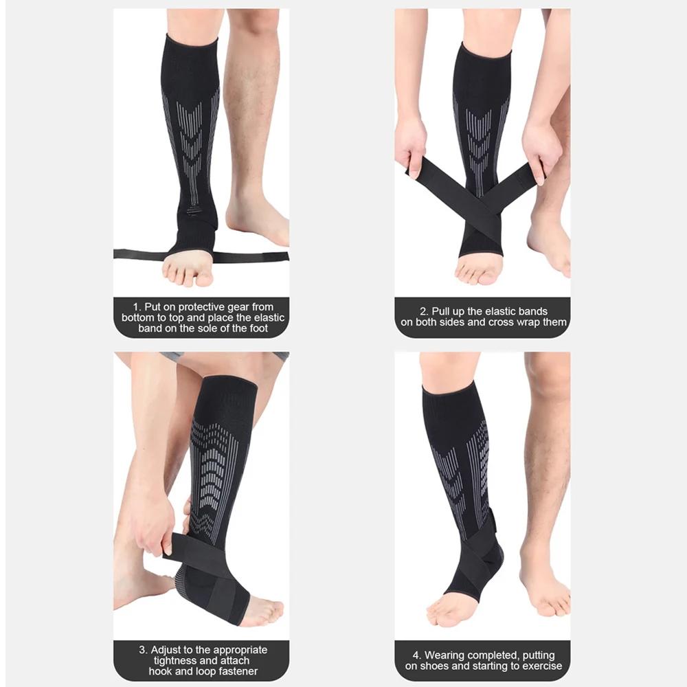 Durable And Safe 1Pair Achilles Tendon Brace For Men Womenankle Brace Supports Achilles Tendonitis Pain Reliefcompression Sleeve Against Cramps