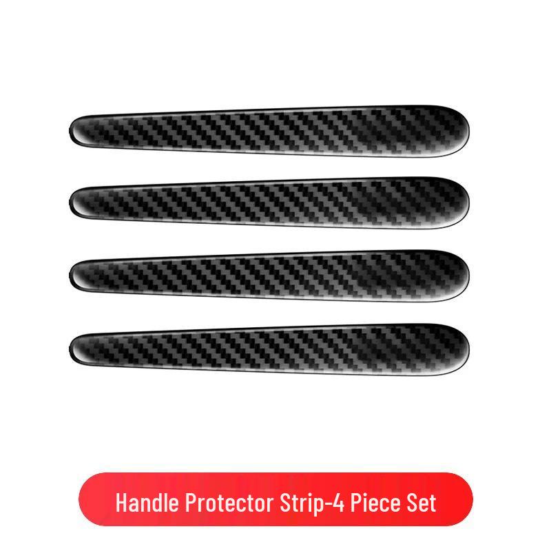 Universeller Kohlefaser Auto Türkantenschutz - Antikollisions- und Kratzschutz Gummi Streifen Aufkleber
