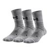 Under Armour Ankle Socks Unisex 3 Pack Gray (Unisex) Basketball Socks 22610208 012 3