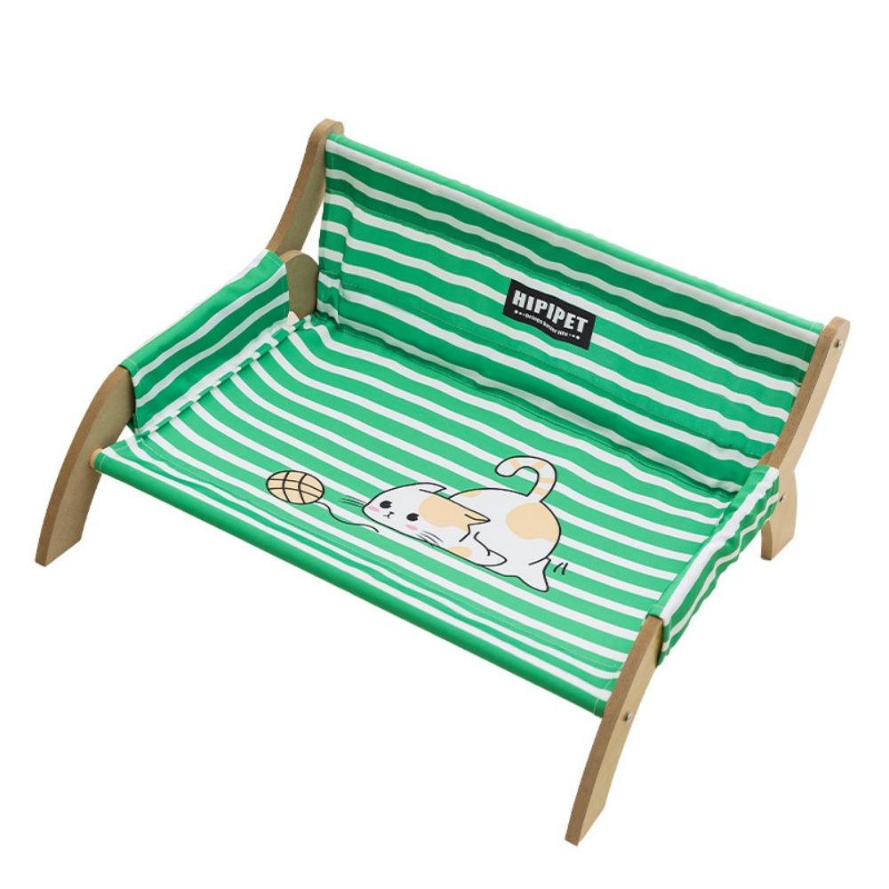 Summer Pet Striped Lounge Chair Cooling Dog Bed Cat Bed Pet Sofa Breathable Detachable Bed Pet Chair For Dog Cat Dog Accessories