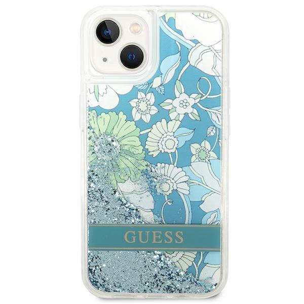 Guess Guhcp14Mlflsn Iphone 14 Plus / 15 Plus 6.7 Zielony/Green Hardcase Flower Liquid Glitter