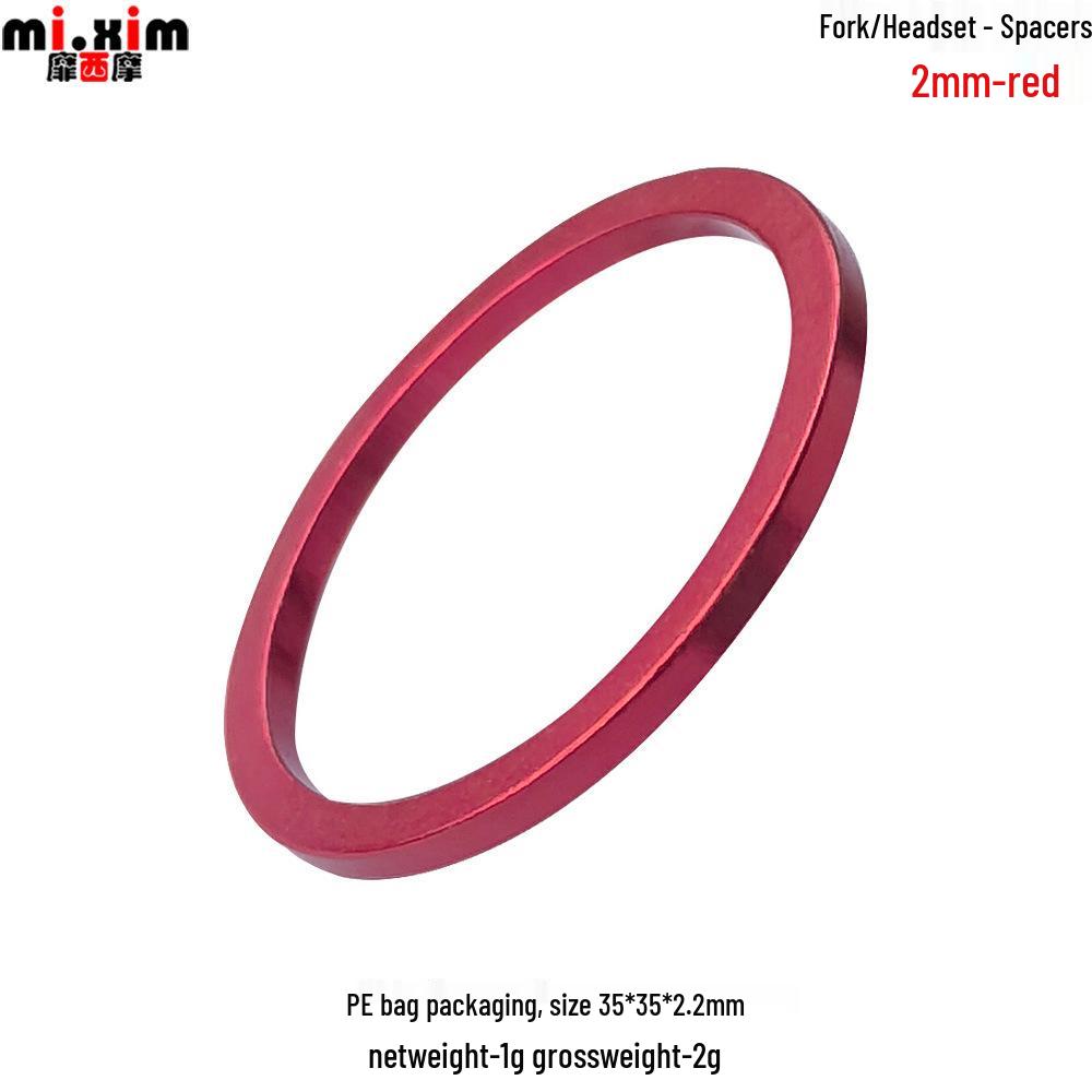Aluminiumlegierung Fahrrad Gabel Steuerrohr Abstandshalter Unterlegscheiben 2-20mm