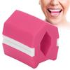 Silicone Facial Exerciser Jawline Exercise Muscle Training Face Fitness Ball with RopeRose Red