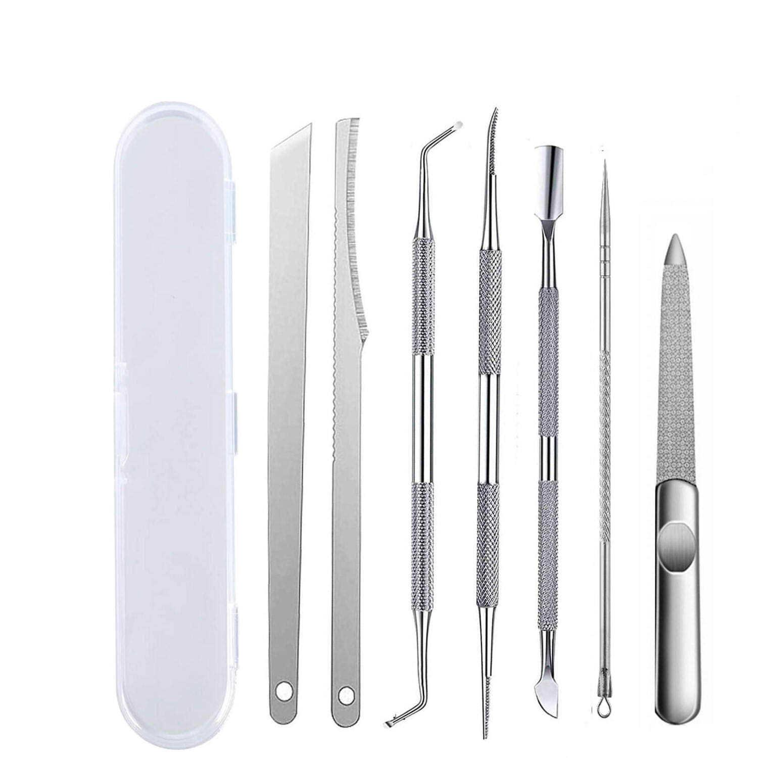 

Набор для маникюра и педикюра из нержавеющей стали: В комплект входят средство для удаления мозолей, кусачки для ногтей и игла для удаления прыщей.