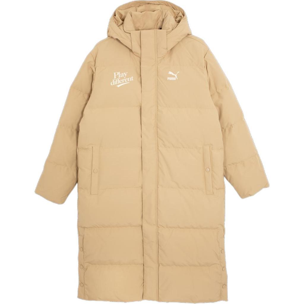 Puma Classics Unisex Brand Logo Warm Comfortable Outdoor Quilted Lightweight Cotton Down Jacket Unisex Jacket Camel 625527-84