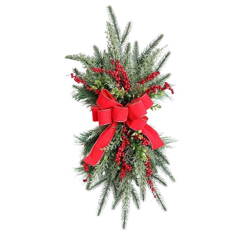 Christmas Staircase Decoration Wreath Party Gift Christmas Home Furnishing With Led Decoration Prop Evening Party Dress Up Prop