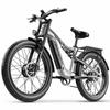 Electric Bicycle All-Terrain Shengmilo 26" 2000W Motor Adult Ebike 17.5AH Full Suspension Top Speed 45Km/h 7 Speed Grey S600