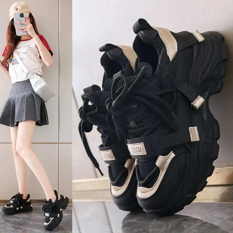 Platform Laced Womens Trainer Shoes Running Women's Sneakers Top Quality Sports Leading Sneekers High-tech