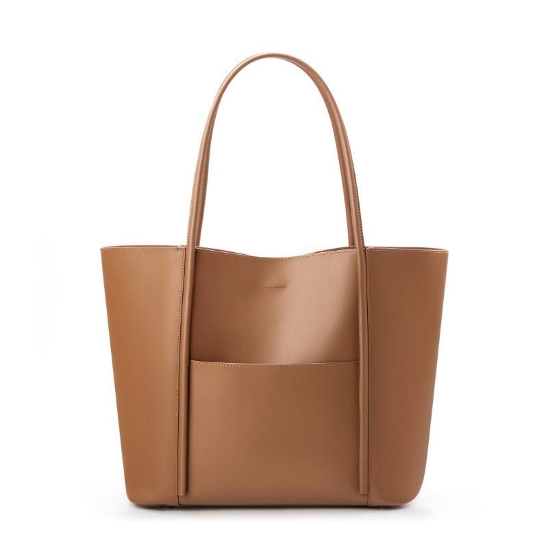 Big bag women's genuine leather women's bag cowhide new women's shoulder bag underarm large-capacity commuting high-end tote bag women
