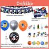 Astronaut Rocket Space Theme Party Decor Set Mix 8 Balloons Paper Handmade Scene Props