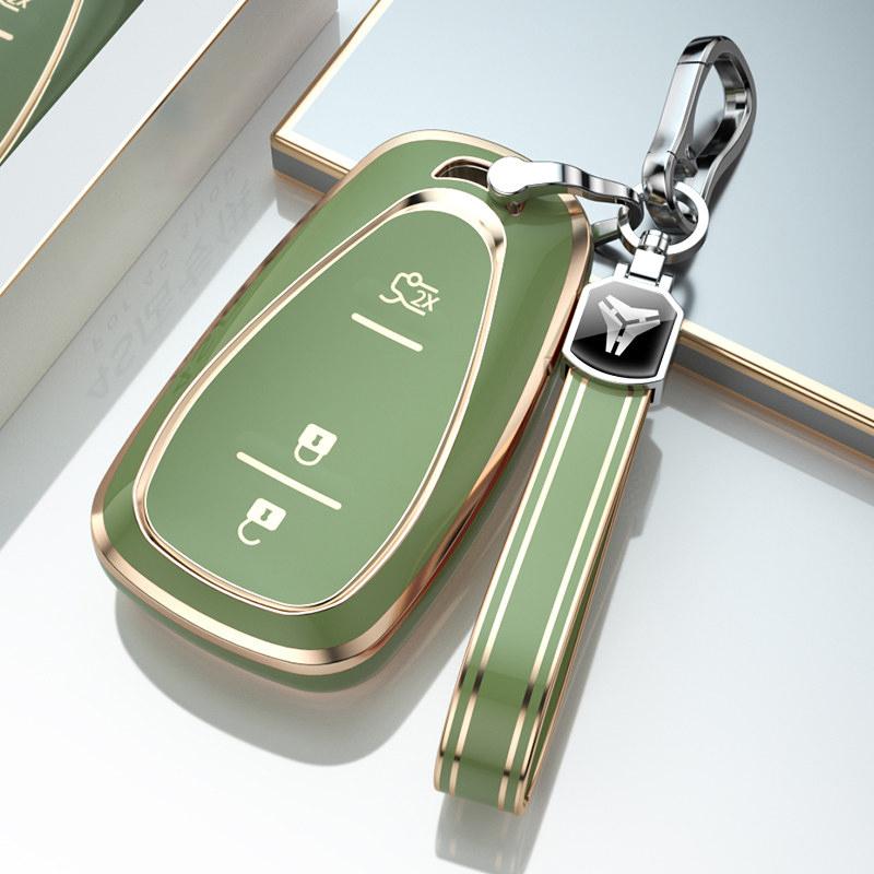2/3/4 Buttons Tpu Car Key Case For Chevrolet Chevy Malibu Camaro Cruze Traverse Sonic Volt Bolt Equinox Key Cover Fob Keychain