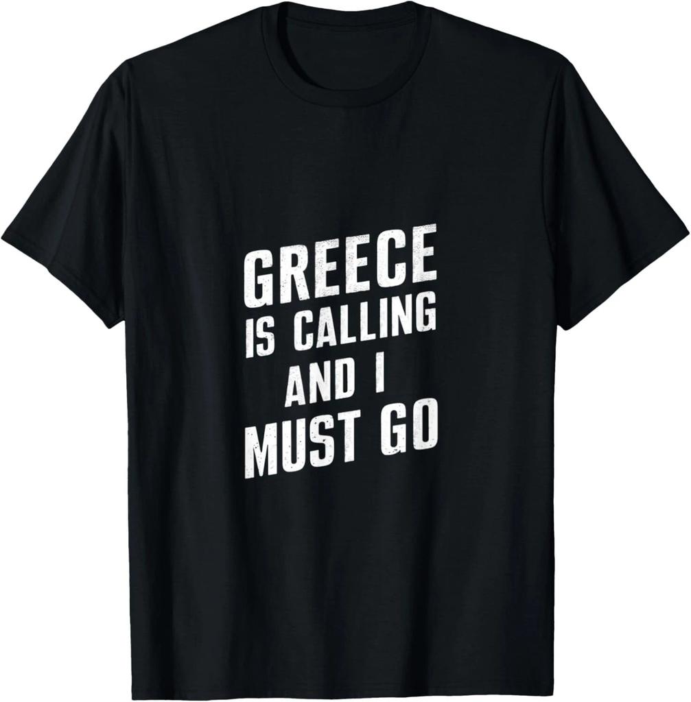 La Grecia Chiama e Io Devo Andare - Maglietta Divertente Paese Regalo T-Shirt Unisex