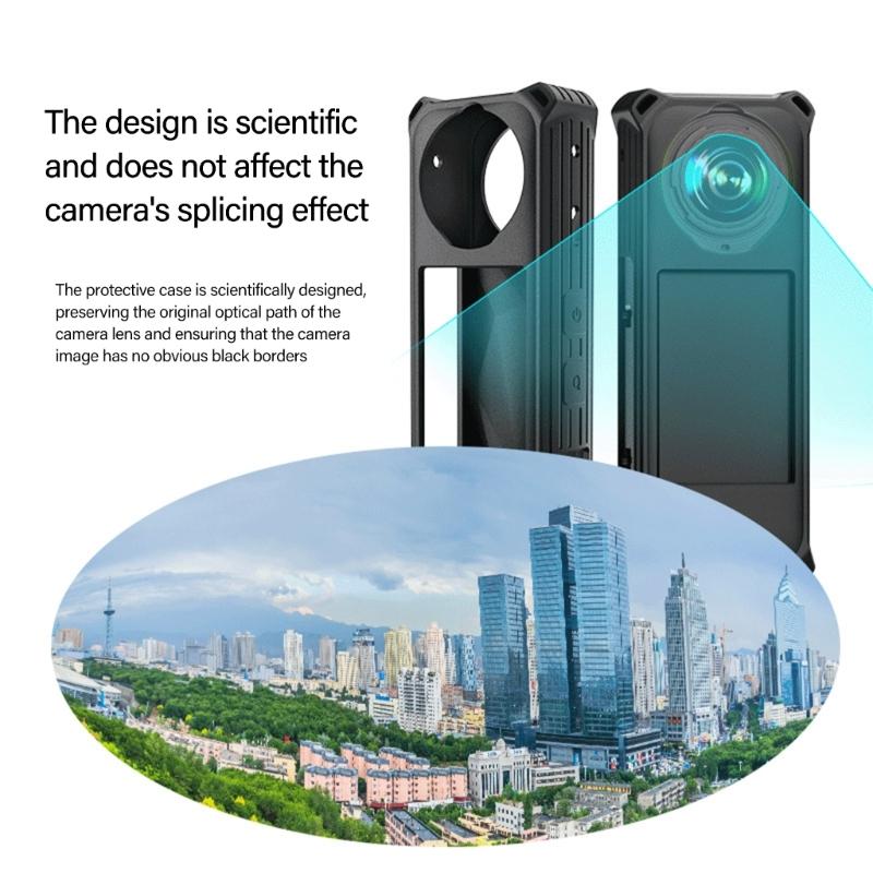 Slim Fit Silicone Case Cover For 360 X5 Sports Camera Precise Cutsout and Impact Protections Housing Skin Shell