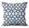 Simple Blue Printed Pillowcase Car Ornaments Office Living Room Home Pillowcase
