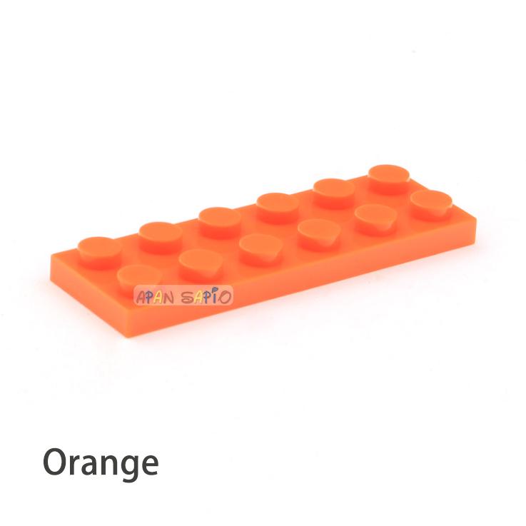 40pcs DIY Building Blocks Thin Figures Bricks 2x6 Dots 12Color Educational Creative Size Compatible With 3795 Toys for Children