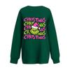 Women's Casual Fashion Long Sleeve Christmas Printed Round Neck Sweatshirt Top