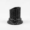Black Designer Flowerpot In the Shape of a Greek Column for Plants