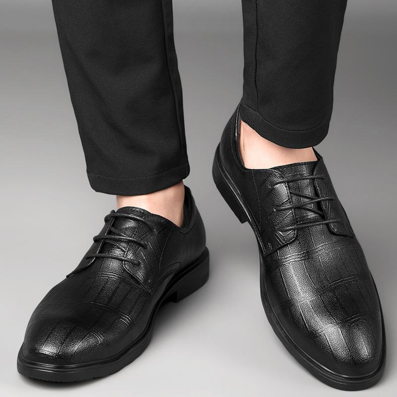 Men's Shoes Casual Oxford Shoes For Men High Quality Spring Autumn Brand Male Lace-up Business Footwear Leather Dress Oxfords