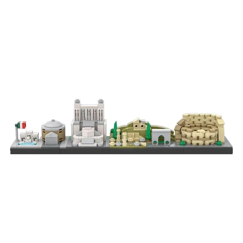 City Skyline MOC Back to the Future Fairy Tale Magic Castle House Movie Architecture Building Blocks City Toys Tourist souvenir