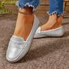 Fashion New Style Women Shoes Flats Leather Moccasins Sneakers Woman Casual Shoes Slip-on Loafers Female Boat Shoes Big Size 36-42