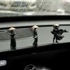2/3/4pcs Miniature Chinese Swordsman Figure Creative Car Dashboard Ornament  Home Office Decor