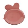Atti Rabbit Baby Bunny Silicone Suction Bowl Dry Rose Toddler Tableware Self Feeding Container