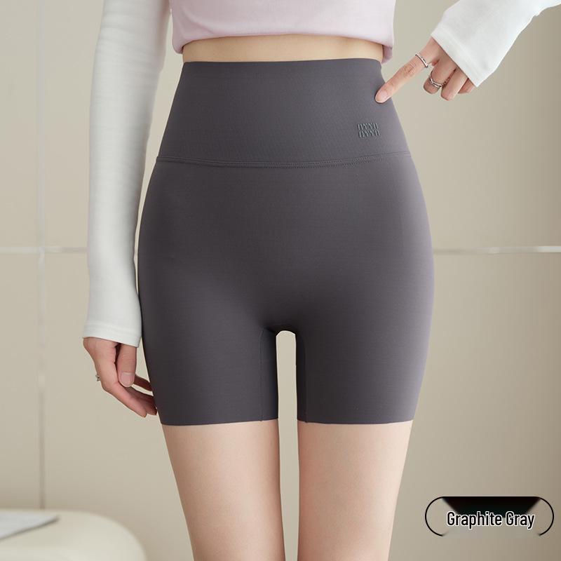Women's Plus Size High Waist Shark Skin Cycling Shorts with Tummy Control and Built-in Underwear