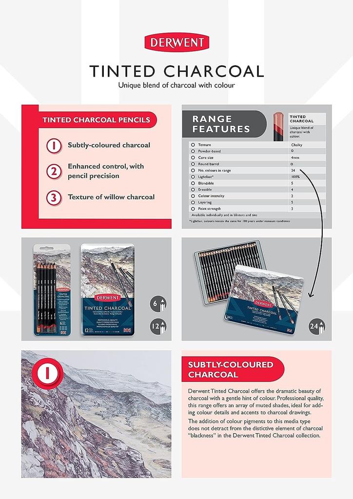 Derwent Tonat Kolset 2301691 24 Färger