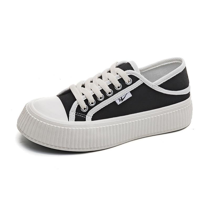 Classic Little White Shoes Women's Shoes Summer New Versatile Student Breathable Half-drag Canvas Shoes One Pedal Cookie Shoes