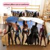 Justice League Comics Bedding Set Duvet Cover Pillowcase No Filler, Soft Home Bedroom Decor, Perfect Gift for Fans.chl