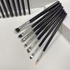 Single Large Medium Small Flat Concealer Makeup Brush for Cut Crease Cream Eyeshadow and Foundation