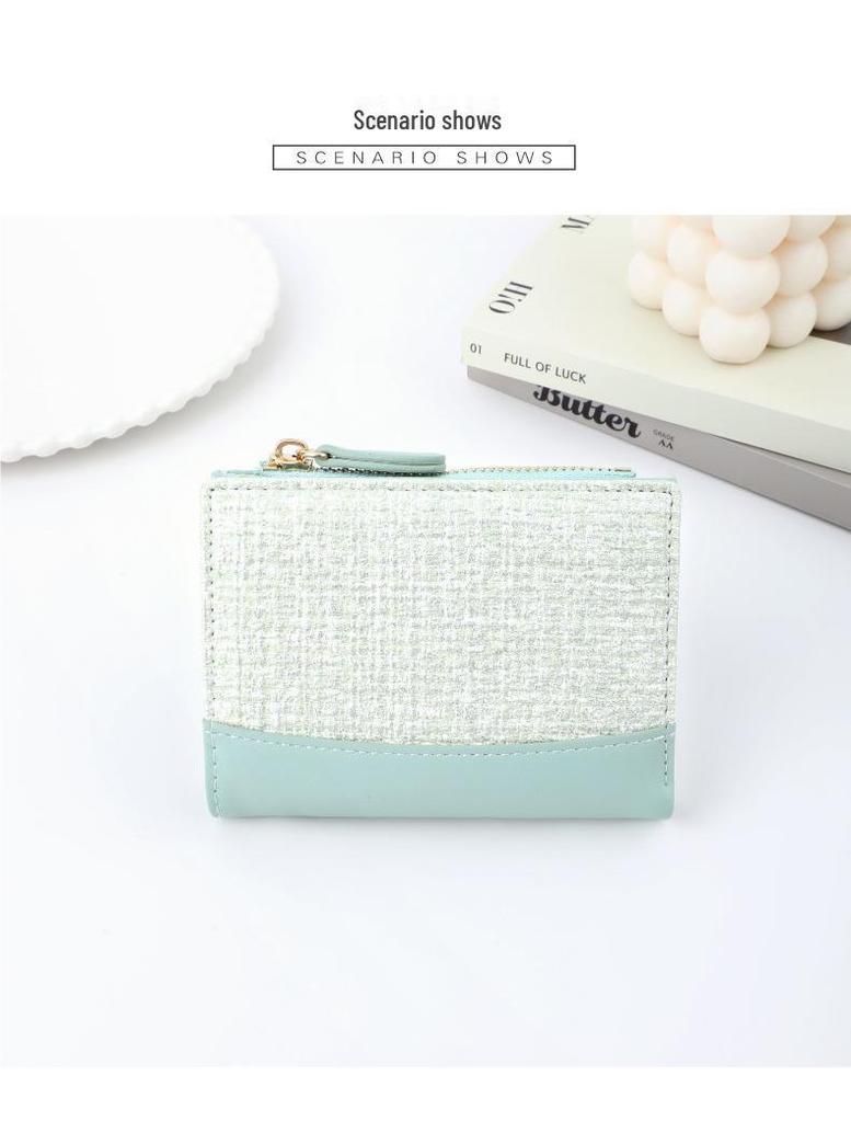 Tailian 2024 Girls' Coin Purse: New Color Matching, Korean Style, Solid Color, Simple Design.