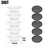 Hydroponic Plant Growing Container Transparent Planting Baskets Garden Slotted Cup Hydroponic Vegetable Planting Seedling Cups