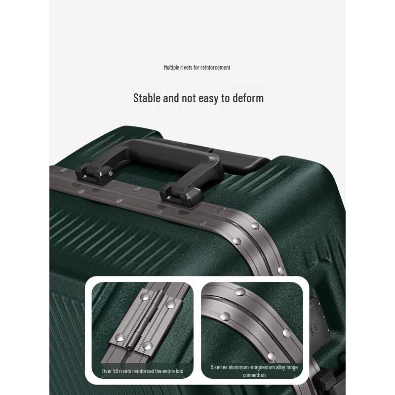 OIWAS Aluminum Frame Hardshell Spinner Luggage