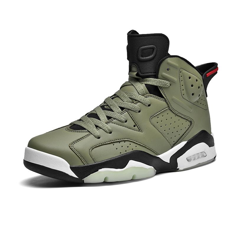 2025 Thick-soled High-top Actual Basketball Shoes Men's Air Cushion Sports and Leisure Running Shoes Fashion Trend Men's Shoes Versatile