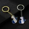 Guatemala Map Flag Keychain Ethnic Style Keyrings Jewelry Accessory for Bags