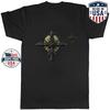 Gothic Thorn Cross Graphic T-Shirt Religious Dark Symbol