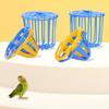 3Pcs Birds Feeder Basket Easy Fill Parrot Feeder Fruit Vegetable Holder Basket Perch Stand
