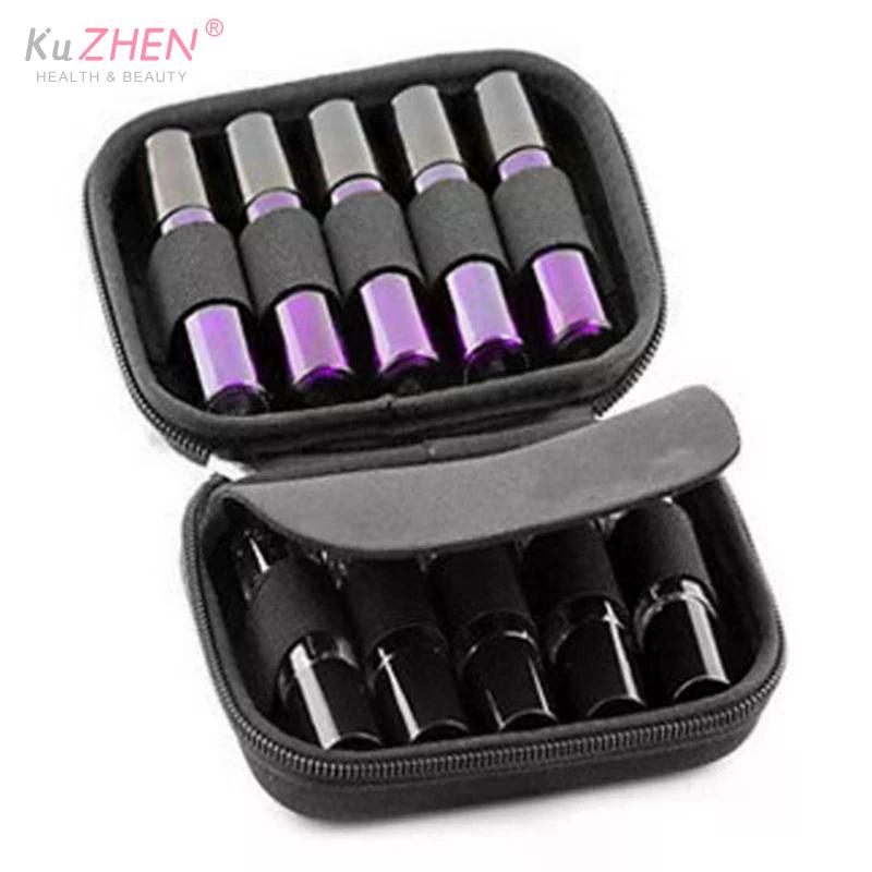 10 Slots Of 10ML-15ML Universal Essential Oil Storage Bag Aroma Oil Bottle Organizer Travel Carrying EVA Box Makeup Case