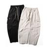 Men's Cargo Pants Spring and Autumn New Trendy American High Street Style with Large Pockets, Unique Design, Loose Casual Wide-Leg Pants